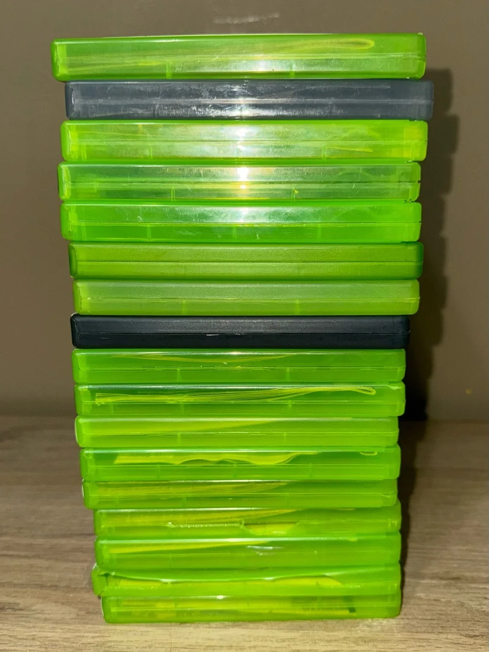XBOX 360 Game Case Bundle of 17. 6 Free random games.